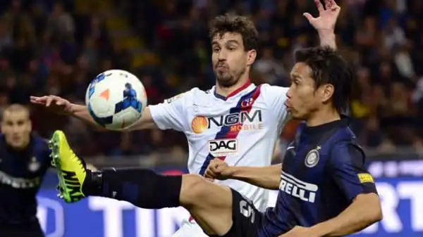 Inter-Bologna 2-2. Nagatomo 5,5. In occasione dell'1-1 si fa superare con troppa facilità da Garics, che pure si inventa un numero alla Redondo.