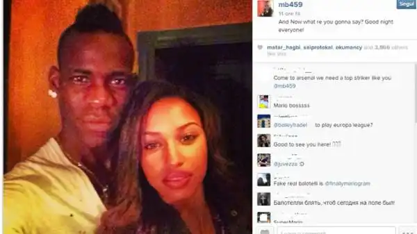 Si scrive sulle pagine dei social network anche la storia tra Mario Balotelli e Fanny, che sembrano tornati assieme.