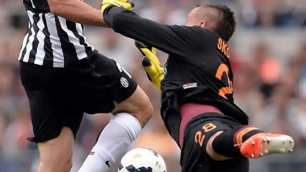 Roma-Juventus 0-1. Skorupski 7. Esordio con il botto per il portierino, che regala una prestazione da migliore dei suoi. Il dopo De Sanctis sembra già assicurato.