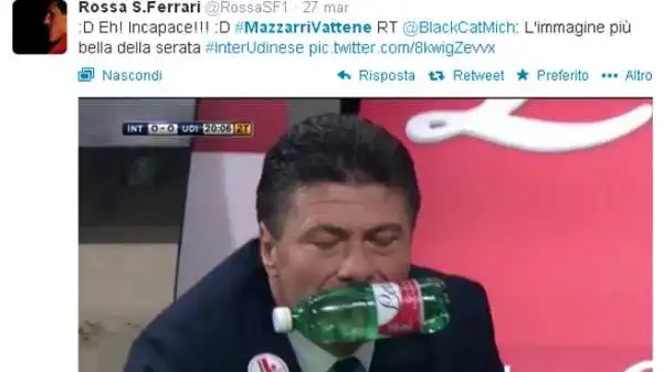 Su Twitter l'hashtag #mazzarrivattene è diventato subito virale, piazzandosi nella Top Ten delle "tendenze" italiane.