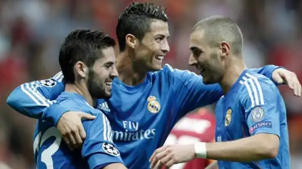 Il Real ha iniziato la sua avventura con una goleada a Istanbul contro il Galatasaray: 6-1, tripletta per Ronaldo.