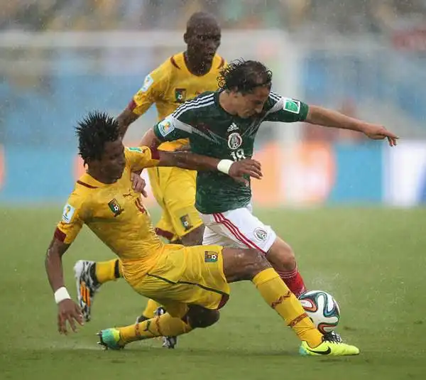 Messico-Camerun 1-0. Sotto la pioggia di Natal sorride il Messico che ha la meglio su un Camerun poco incisivo grazie ad un gol di Perlata.