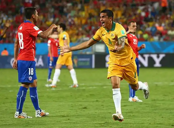 Il Cile stende 3-1 l'Australia grazie a Sanchez, Valdivia e Beausejour, per gli avversari a segno Cahill.