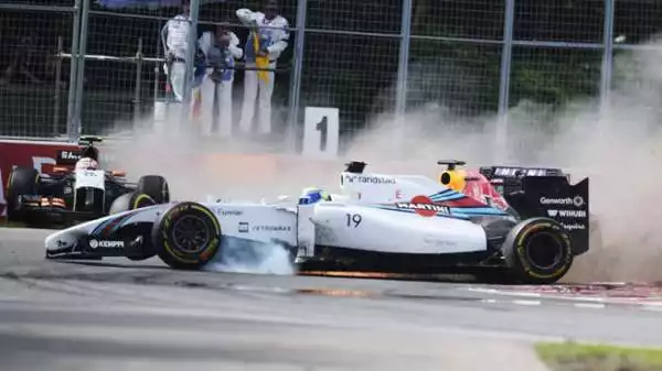 Sebastian Vettel ha visto la Williams fuori controllo di Massa passargli ad un soffio.