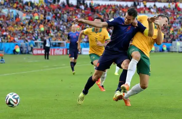 Olanda, Depay affossa l'Australia. Il giovanissimo attaccante del PSV subentra e segna il gol vittoria. In rete anche Robben e Van Persie. 'Socceroos' meritevoli.