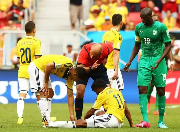 Colombia avanti: 2-1 alla Costa D'Avorio. Dopo 64 minuti di equilibrio James Rodriguez sblocca la partita, Quintero raddoppia. Poi Gervinho accorcia le distanze.
