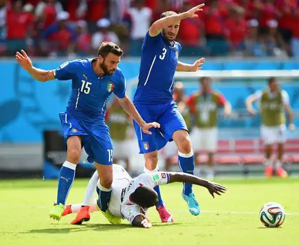 Italia battuta da un gol di Ruiz nel finale del primo tempo. Festeggia la Costa Rica, che per la seconda volta nella sua storia (dopo Italia '90) accede agli ottavi.
