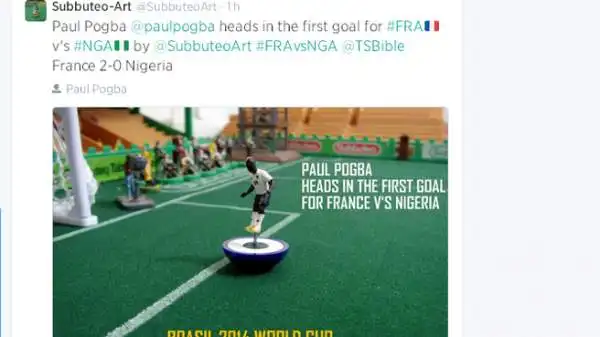 Il colpo di testa di Pogba che ha mandato la Francia ai quarti di finale.