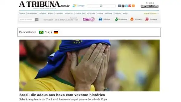 "Il Brasile dice addio all'Hexa (la sesta) con una disfatta storica".