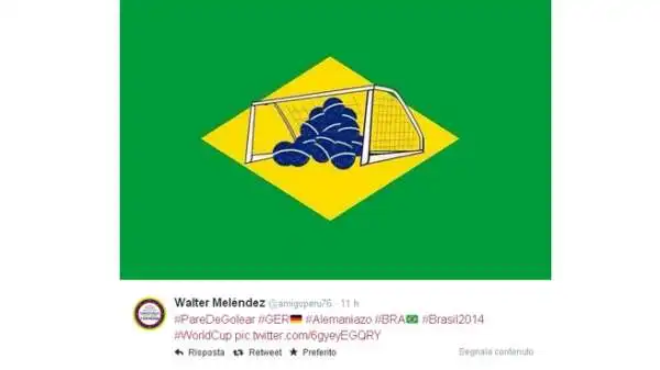 La bandiera del Brasile viene leggermente modificata.