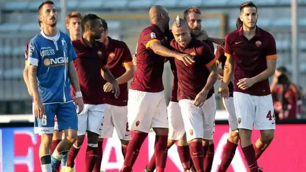 Empoli-Roma 0-1. Nainggolan 7: da un suo tiro arriva il gol partita. Anche contro la Fiorentina era risultato decisivo.