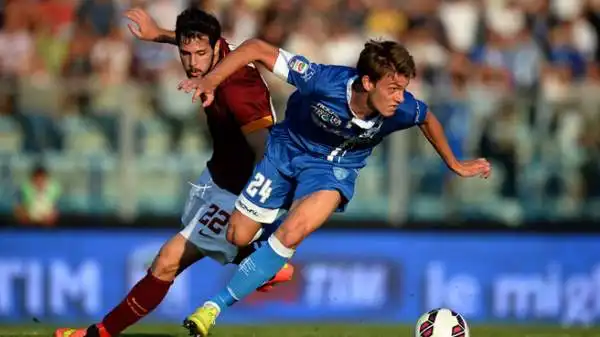 Empoli-Roma 0-1. Rugani 6,5 fa un figurone in marcatura su Destro, che non vede mai palla.