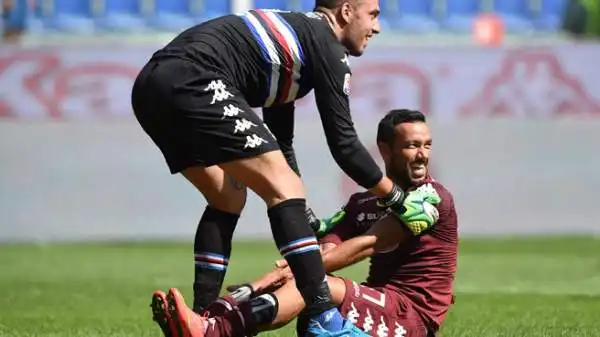 Sampdoria-Torino 2-0. Quagliarella 5,5. Ha voglia di spaccare il mondo, e si vede. Ma in un Ferraris che ancora lo ama non riesce proprio a incidere.