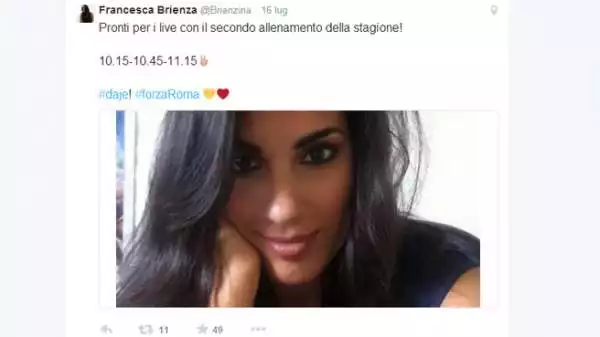 Rudi Garcia ha ufficializzato su Twitter la relazione con la conduttrice di RomaTv.