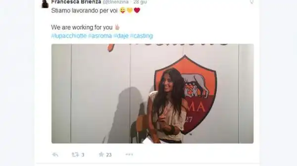 Rudi Garcia ha ufficializzato su Twitter la relazione con la conduttrice di RomaTv.