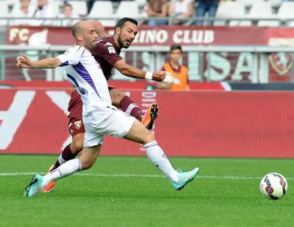 Non guariscono Torino e Fiorentina, che pareggiano 1-1 con le reti nella ripresa di Quagliarella e Babacar. Ma restano lontane dalle posizioni di vertice.