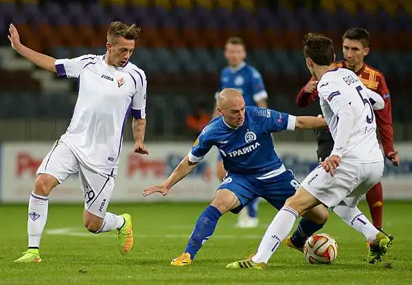 La squadra di Montella vince a Minsk con tre gol di scarto grazie ai gol di Aquilani, Ilicic e Bernardeschi confermando così il primo posto nel girone K di Europa League.