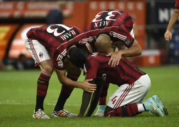 Il Milan torna a vincere, 2-0 al Chievo. Muntari e Honda firmano il successo dei rossoneri.