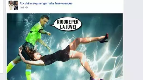Spopolano su Twitter i fotomontaggi su rigori a favore della Juventus ed è nata anche un'apposita pagina Facebook.