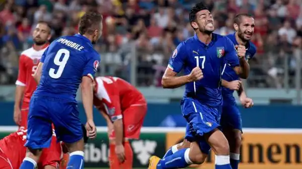 E' subito l'Italia di Graziano Pellè: l'attaccante pugliese, alla prima in maglia azzurra, decide la trasferta de La Valletta.