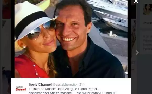 La splendida modella, uscita da una storia con l'allenatore della Juventus Massimiliano Allegri, ha festeggiato San Valentino scatenandosi sui social network.