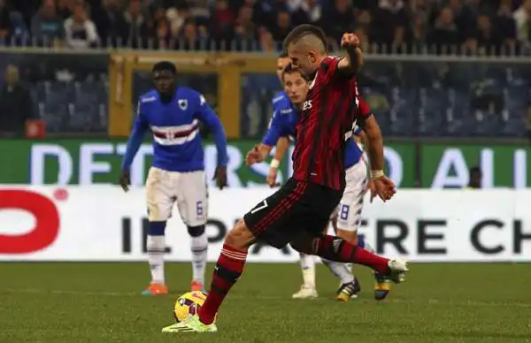 El Shaarawy si sblocca, il Milan si salva. Pirotecnico 2-2 a Genova con la Sampdoria.