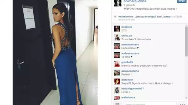 Bruna Marquezine, ex fidanzata di Neymar, è stata incoronata dai lettori della rivista brasiliana 'Vip' come la ragazza più sexy del pianeta.