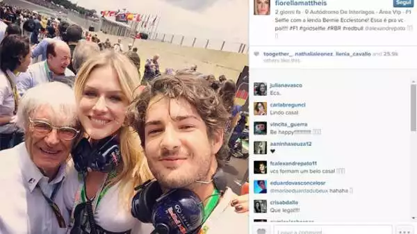 In occasione del Gp del Brasile, Alexandre Pato è uscito allo scoperto con la showgirl e modella brasiliana Fiorella Mattheis.