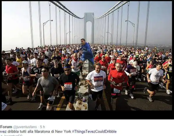 Nella maratona di New York.