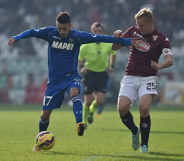 Rigori ancora stregati per il Torino, il Sassuolo espugna il comunale. Sanchez Mino sbaglia il quinto penalty di fila per i granata. Poi Floro Flores segna nei minuti finali.