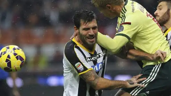 Milan-Udinese 2-0. Domizzi 5. E' uno dei difensori più esperti del campionato, ma incappa in un errore da esordiente regalando a Honda un rigore evitabile, cambiando la partita dei suoi.