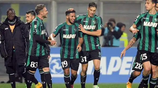 Sassuolo-Verona 2-1. Taider 7. Arrivato quasi per caso a Sassuolo in estate si prende una bella rivincita con la deviazione in mischia che vale la vittoria.