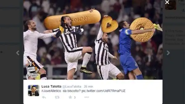 Battute, fotomontaggi e ironie in rete dopo lo 0-0 tra Juventus e Atletico, secondo molti "biscottato".