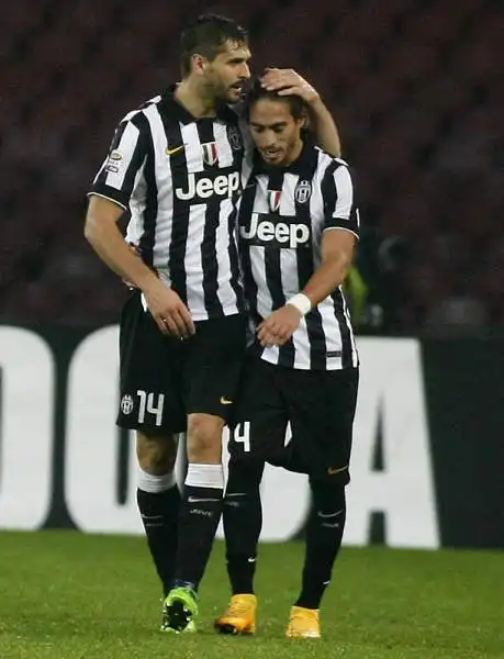 Napoli-Juventus 1-3. Caceres 7. Torna in campo e segna il pesantissimo gol del 2-1. Poi si infortuna di nuovo ed è costretto ad uscire.