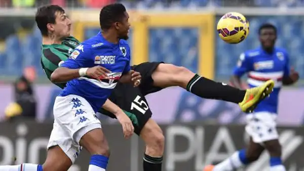 Sampdoria-Sassuolo 1-1. Acerbi 7. Ottima partita in difesa, toglie anche le castagne dal fuoco a Di Francesco in avanti: mancano tre punte? In rete ci va lui.