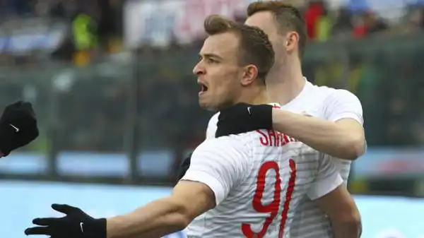 Atalanta-Inter 1-4. Shaqiri 7,5. Dà imprevedibilità e pericolosità alla manovra dell'Inter. Che, non a caso, con lo svizzero in palla gira eccome.