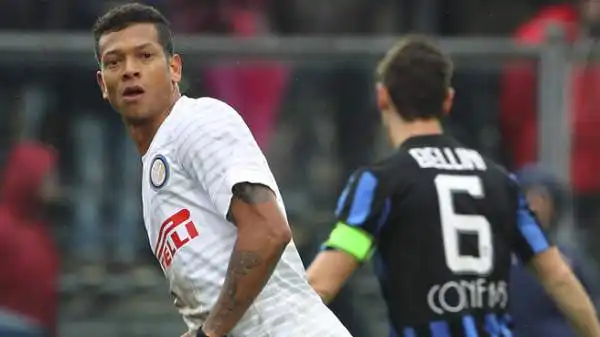 Atalanta-Inter 1-4. Guarin 8. Dopo le difficoltà con Mazzarri e la quasi cessione di poco più di un anno fa, ha preso per mano la Beneamata. La prova maiuscola di Bergamo (con doppietta) lo dimostra.