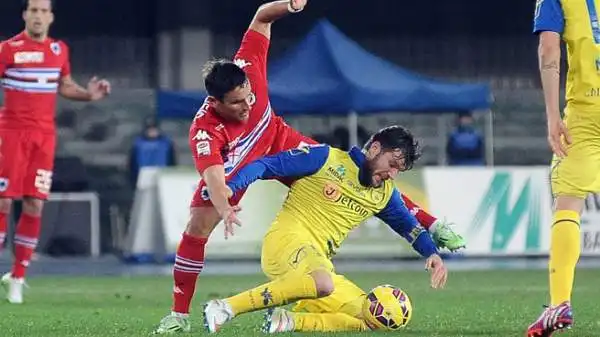 Chievo-Sampdoria 2-1. Bergessio 5. Altra domenica da dimenticare per l'argentino, parente sempre più lontano del 'Toro' che fece impazzire Catania.