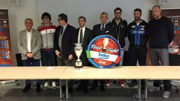 La presentazione della Final Eight di Coppa Italia, in programma a Desio dal 20 al 22 febbraio.
