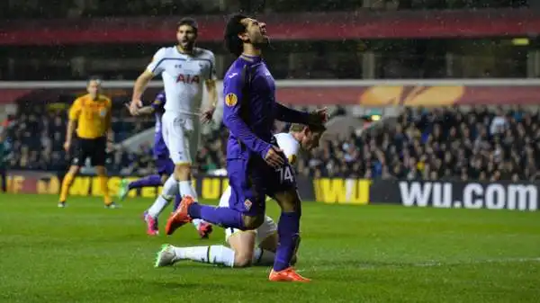 Tottenham-Fiorentina 1-1. Salah 5,5. Un passo indietro rispetto al debutto in campionato. Ben controllato dagli Spurs.