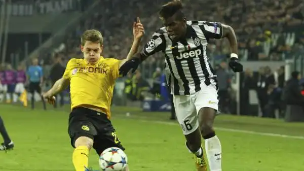 Juventus-Borussia 2-1. Pogba 6. Primo tempo sotto corda, si riprende nel secondo tempo. Ma da lui ci si aspetta qualcosa di più.
