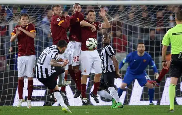 25° giornata: Roma-Juventus 1-1. 64' Tevez (J), 78' Keita (R).
