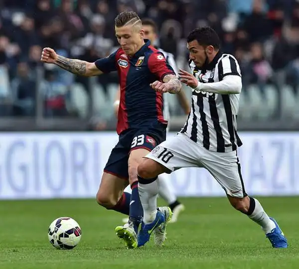 Juventus-Genoa 1-0. Kucka 5. Contro la squadra che lo ha seguito a lungo sbaglia tutto lo sbagliabile: movimenti, passaggi, posizione. Un'occasione sciupata.