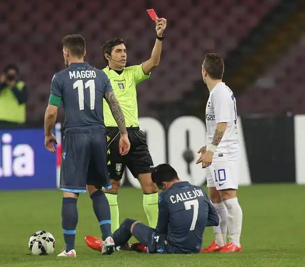 Il Napoli rischia andando sotto con un gol di Pinilla, si infuria, ma strappa un pareggio al San Paolo contro una coriacea Atalanta grazie a un gol di Zapata nel finale di una partita nervosissima.