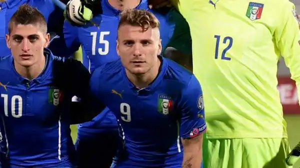 Bulgaria-Italia 2-2. Immobile 5. Sbaglia un gol incredibile di testa nel primo tempo, Conte lo rimprovera spesso perché si muove in ritardo. Un po' arrugginito.