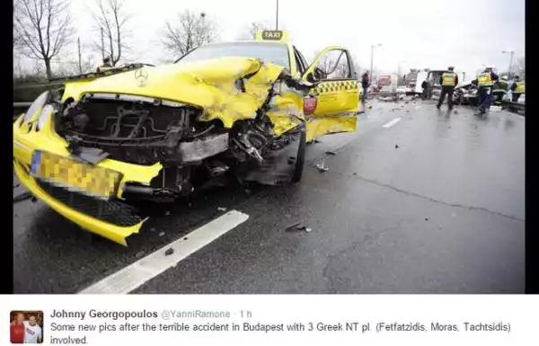 I tre calciatori sono stati coinvolti in un grave incidente stradale a Budapest, uno scontro che è costato la vita a una persona. I tre sono fortunatamente illesi.