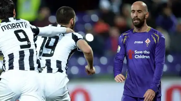 Borja Valero 5. La palla che si fa rubare da Marchisio in occasione dell'1-0 di fatto fa perdere partita e finale alla sua Fiorentina. Male.
