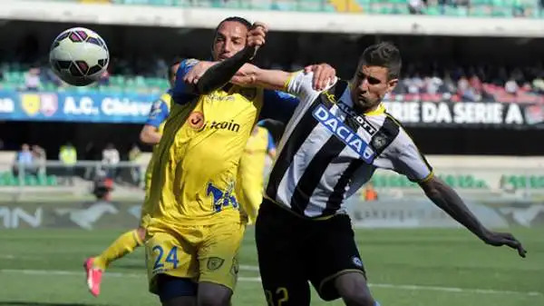 Chievo-Udinese 1-1. Geijo 6. Il suo ingresso, unito a quello di Di Natale, cambia il volto all'Udinese, anche se il pareggio è un autogol di Cesar.