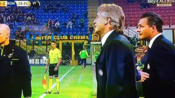 Romeo, ex arbitro e attuale team manager dell'Inter, è stato espulso da Orsato per proteste durante la partita con la Roma.