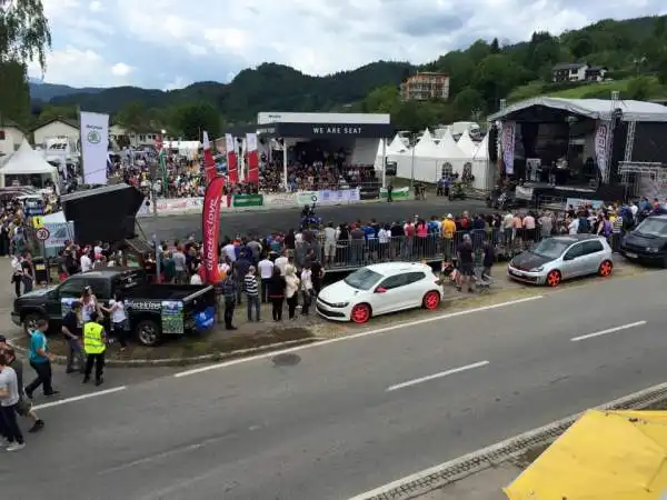 Le macchine di uno dei più grandi raduni di Volkswagen nel mondo.